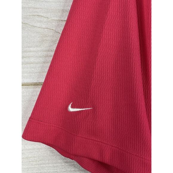 Nike Golf Shirt Mens XL Pink Short Sleeve Dri Fit Vented Stretch Polo Collared - Picture 9 of 9